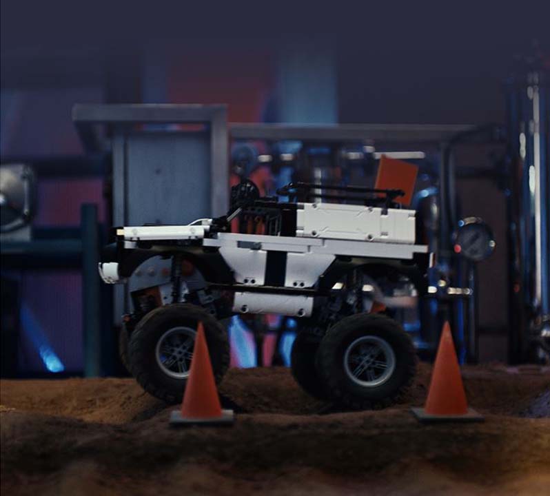 Умный конструктор внедорожник Xiaomi Intelligent Building Blocks Four-wheel Drive YYSQC01IQI - 2
