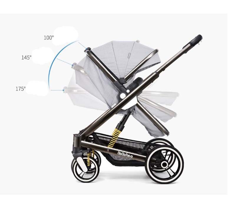  Детская коляска Xiaomi Bebehoo High-View Baby Stroller - 3