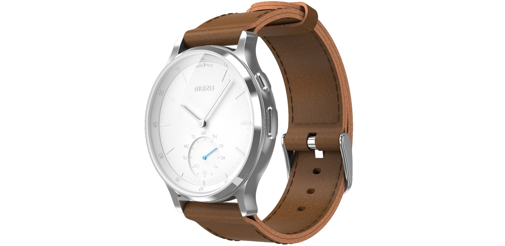 Умные часы Meizu Mix R20 кожаные коричневые внешний вид