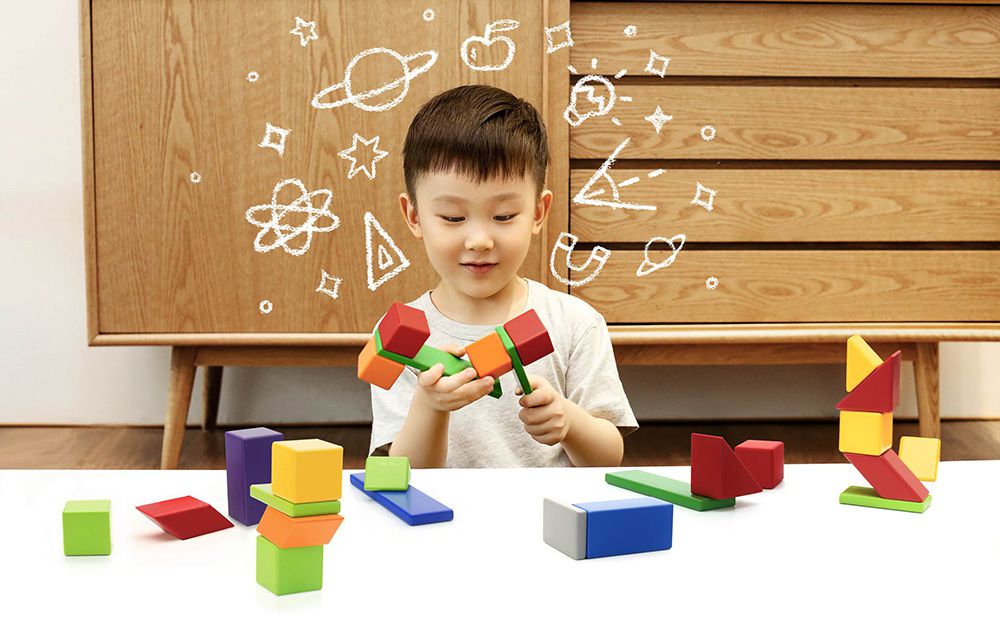 Развивающая игрушка Xiaomi Mitu Child Magnetic Building Block в деле