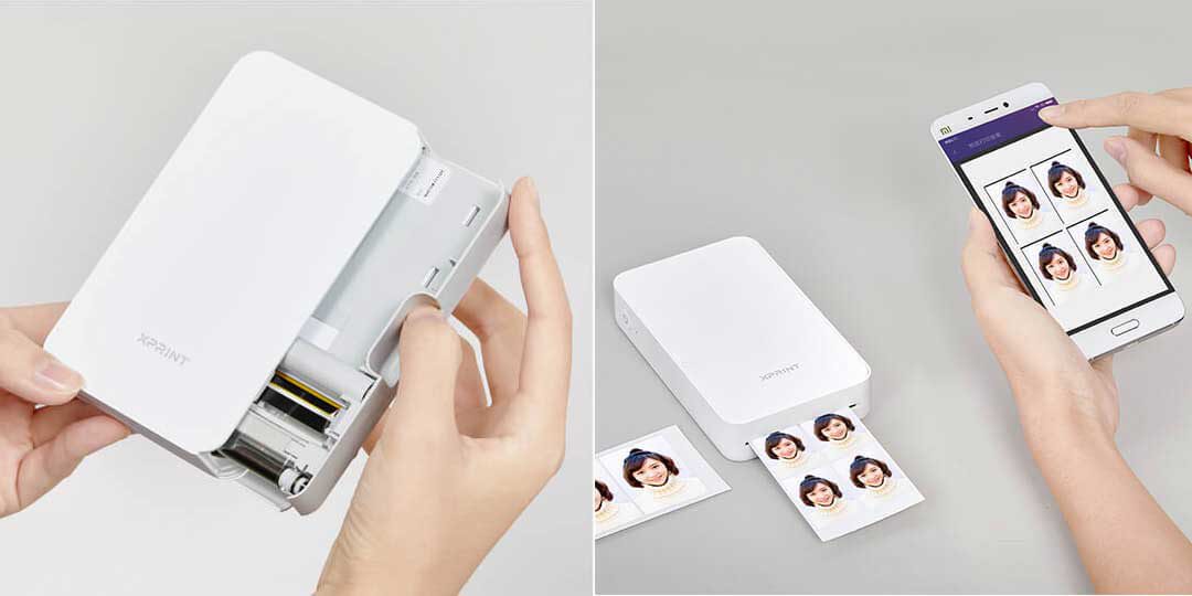 Карманный фотопринтер Xiaomi Xprint Phone Photo Printer устройство