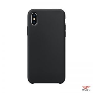 Изображение Силиконовый чехол для iPhone X, XS черный