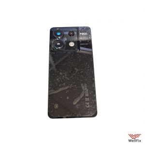 Изображение Задняя крышка для Xiaomi Poco X6 черная (оригинал)