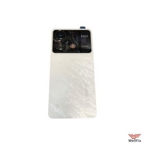 Изображение Задняя крышка для Xiaomi Poco X6 белая (оригинал)