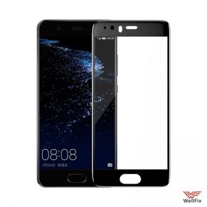 Изображение Защитное 5D стекло для Huawei P10 черное