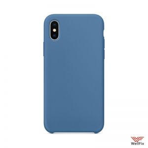 Изображение Силиконовый чехол для iPhone X, XS светло голубой