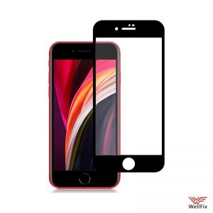 Изображение Защитное 3D стекло для Apple iPhone SE (2020) черное