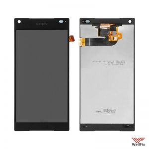 Изображение Дисплей для Sony Xperia Z5 Compact в сборе черный