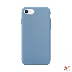 Изображение Силиконовый чехол для iPhone XS голубой