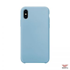 Изображение Силиконовый чехол для iPhone X, XS светло синий