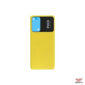 Изображение Задняя крышка для Xiaomi Poco M4 Pro 5G желтая (оригинал)