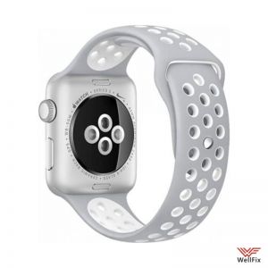 Изображение Ремешок спортивный для Apple Watch 2 (42мм) серо-белый