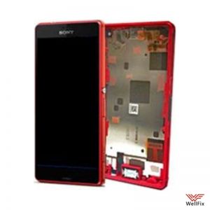 Изображение Дисплей для Sony Xperia Z3 Compact D5803 в сборе красный