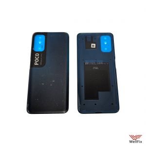 Изображение Задняя крышка для Xiaomi Poco M3 Pro синяя (оригинал)