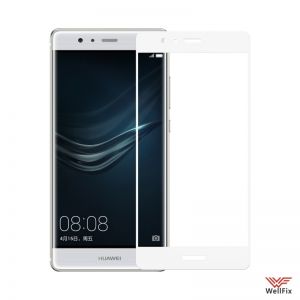 Изображение Защитное 5D стекло для Huawei P9 Plus белое