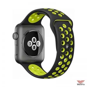 Изображение Ремешок спортивный для Apple Watch 2 (42мм) черно-желтый