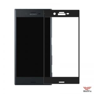 Изображение Защитное 5D стекло для Sony Xperia XZ черное