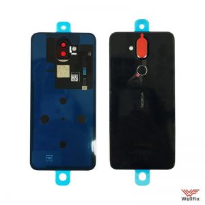 Изображение Задняя крышка для Nokia 8.1 темно-синяя (оригинал)