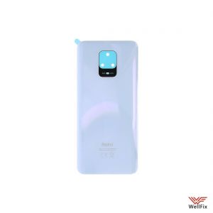 Изображение Задняя крышка для Xiaomi Redmi Note 9 Pro белая (оригинал)