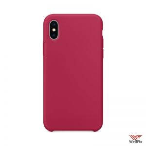 Изображение Силиконовый чехол для iPhone X, XS бордовый