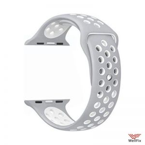Изображение Ремешок спортивный для Apple Watch 2 (38мм) серо-белый