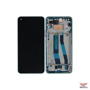 Изображение Дисплей Xiaomi Mi 11 Lite 5G NE в сборе зеленый (оригинал)