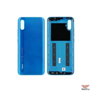 Изображение Задняя крышка для Xiaomi Redmi 9A зеленая (оригинал)
