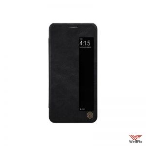 Изображение Кожаный чехол-книжка для Huawei P20 черный (Nillkin Qin)