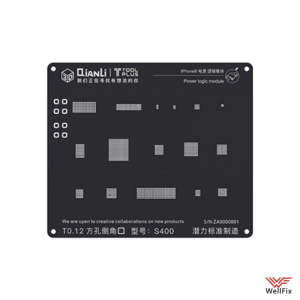 Изображение Трафарет QianLi 3D Black Power Logic Module (iPhone 8, X)