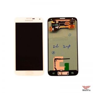 Изображение Дисплей для Samsung Galaxy S5 SM-G900F в сборе белый
