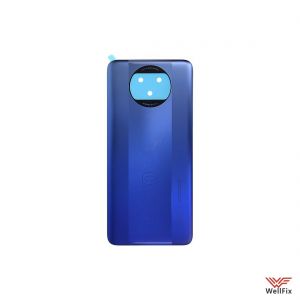 Изображение Задняя крышка для Xiaomi Poco X3 Pro синяя (оригинал)