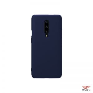 Изображение Силиконовый чехол для OnePlus 7 Pro синий (Nillkin Rubber)