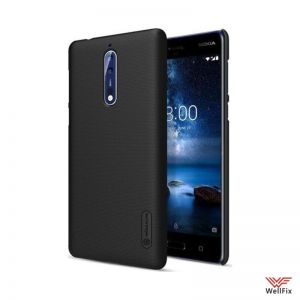 Изображение Пластиковый чехол для Nokia 8 черный (Nillkin)