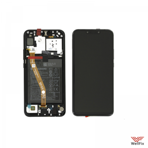 Изображение Дисплей Huawei P Smart 2021 в сборе черный (оригинал)