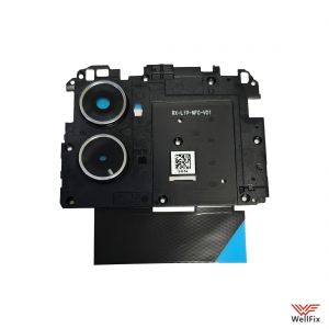Изображение Стекло камеры для Xiaomi Redmi 10 5G NFC серебристое (оригинал)