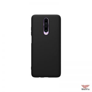 Изображение Силиконовый чехол для Xiaomi Redmi K30 черный (Nillkin Rubber)