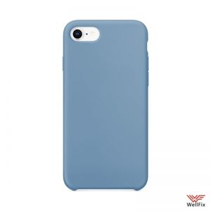 Изображение Силиконовый чехол для iPhone XR голубой