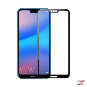 Изображение Защитное 3D стекло для Huawei P20 Lite черное