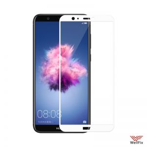 Изображение Защитное 3D стекло для Huawei P Smart белое