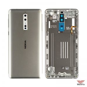 Изображение Корпус Nokia 8 серый (оригинал)