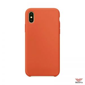 Изображение Силиконовый чехол для iPhone X, XS оранжевый