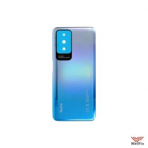 Изображение Задняя крышка для Xiaomi Redmi 10 2022 синяя (оригинал)