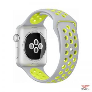 Изображение Ремешок спортивный для Apple Watch 2 (42мм) серо-желтый