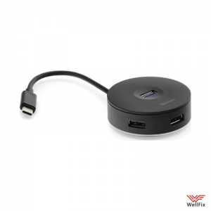 Изображение USB-концентратор Baseus Round Box Type-C to 4хUSB