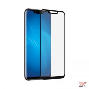 Изображение Защитное 3D стекло для Huawei Mate 20 Lite черное