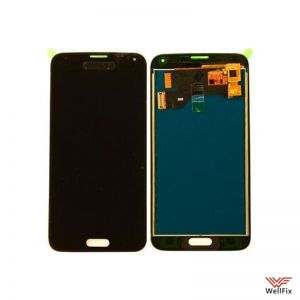 Изображение Дисплей для Samsung Galaxy S5 SM-G900F (TFT дисплей) в сборе черный