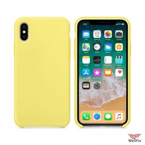 Изображение Силиконовый чехол для iPhone X, XS желтый