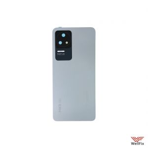 Изображение Задняя крышка для Xiaomi Poco F4 серая (оригинал)