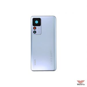 Изображение Задняя крышка для Xiaomi 12T Pro серебристая (оригинал)