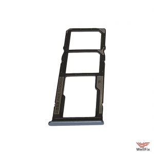 Изображение Сим лоток для Xiaomi Poco M4 5G синий (оригинал)